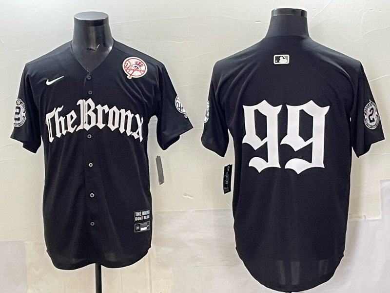 Men New York Yankees #99 Judge black MLB 2025 Nike jersey 002